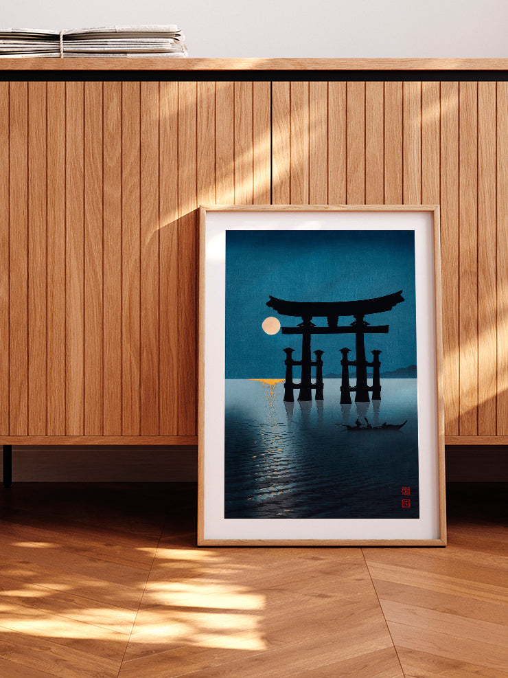 Koho Shoda Shrine Gate Of Miyajima - Art Print  Poster