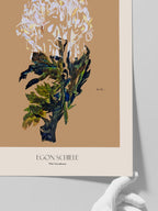 Egon Schiele White Chrysanthemum - Art Print