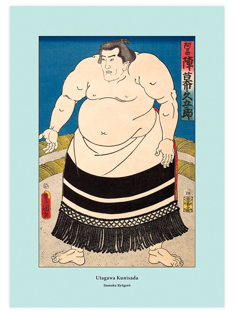 Kunisada, Jinmaku Kyugoro - Art Print Ünlü Ressamlar Poster