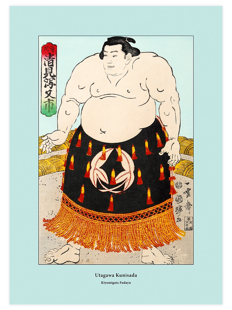 Kunisada, Kiyomigata Fudayu - Art Print Ünlü Ressamlar Poster