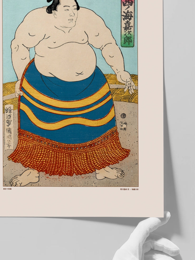 Kunisada, Nishinoumi Kajiro - Art Print  Poster