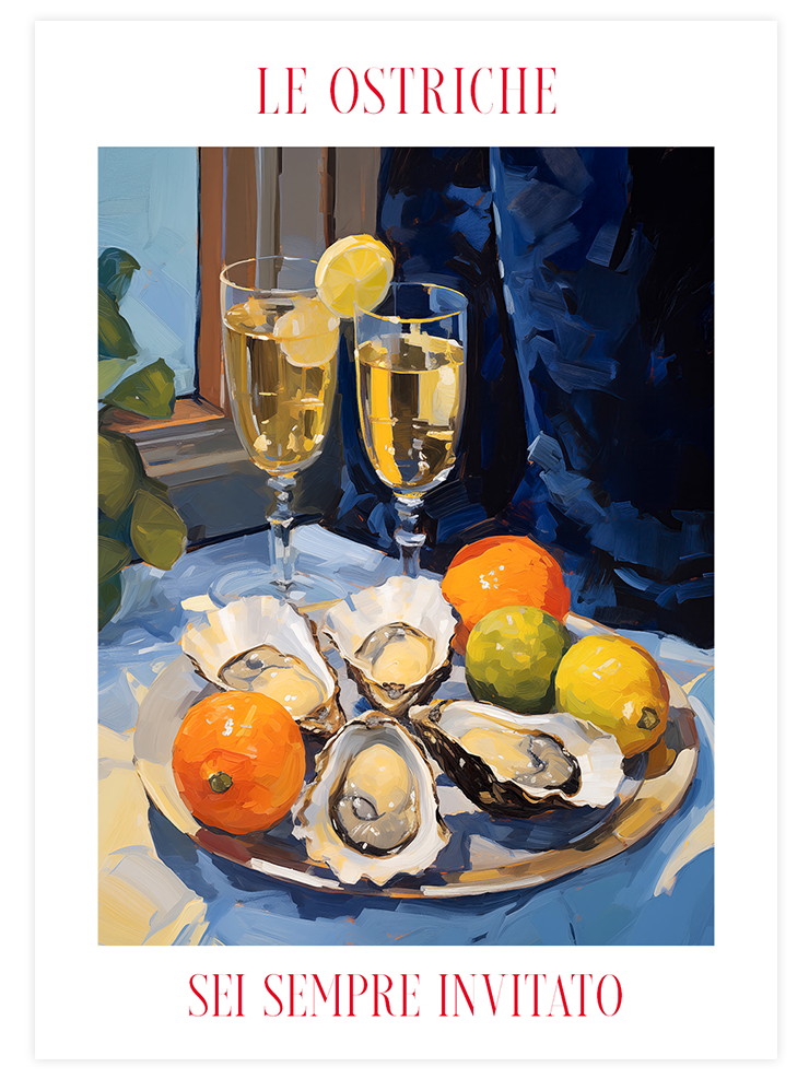 Le Ostriche N2 - Art Print Ürün ana görseli