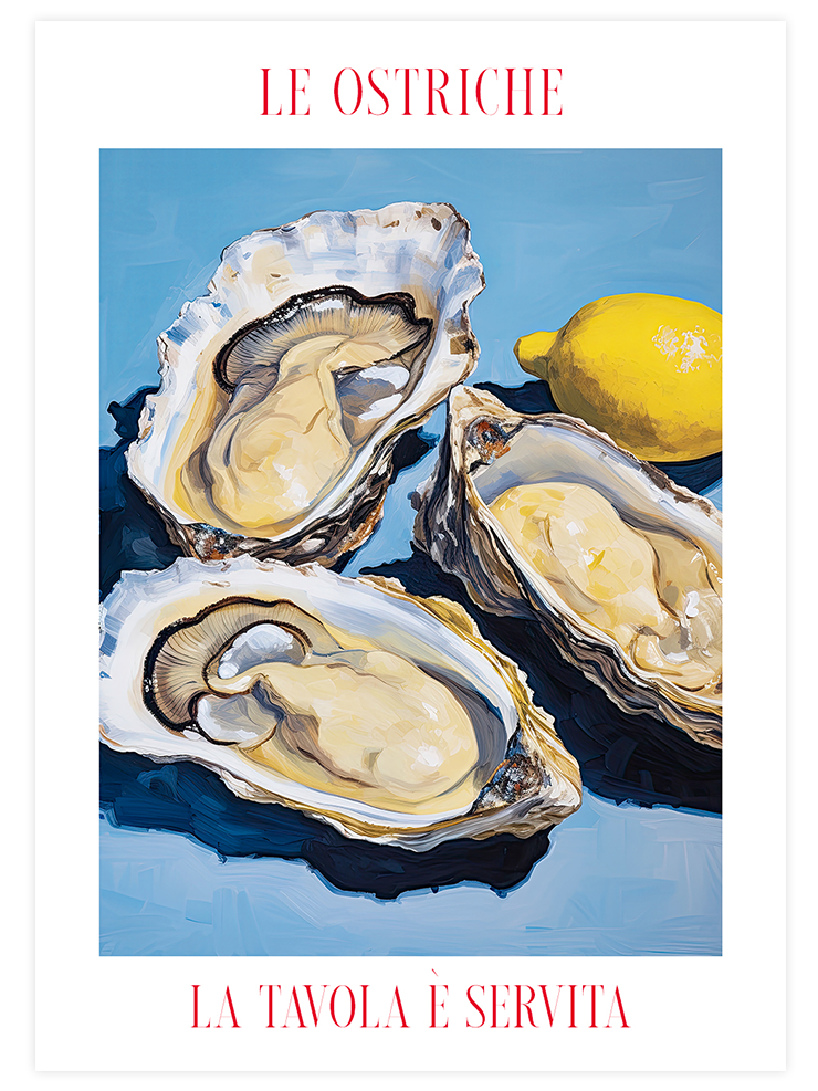 Le Ostriche - Art Print