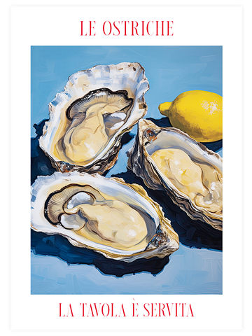 Le Ostriche - Art Print