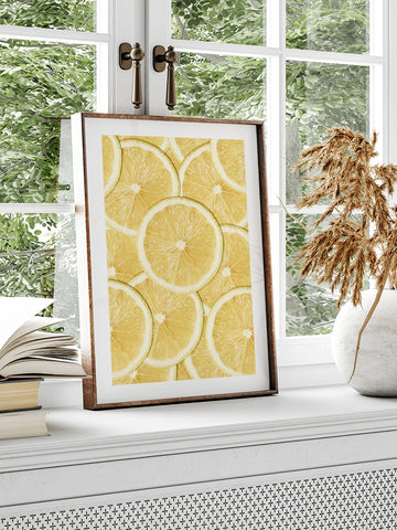 Limon Dilimleri - Art Print