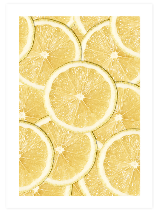 Limon Dilimleri Poster - Giclée Baskı