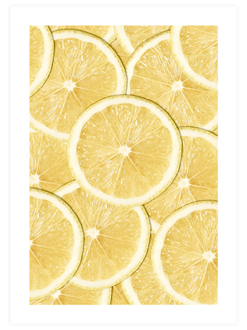 Limon Dilimleri - Art Print
