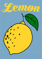 Retro Lemon - Art Print