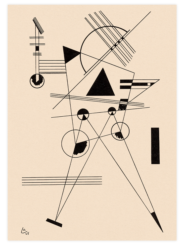 Kandinsky Lithography N1 - Art Print