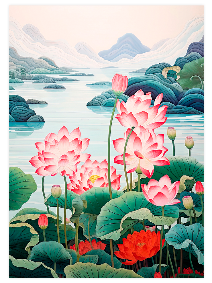 Lotus of Okinawa - Art Print Ürün ana görseli
