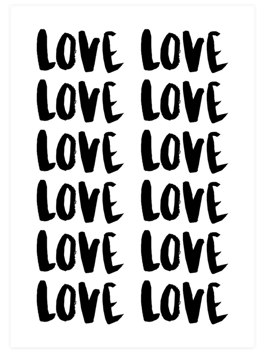 Love N4 Poster - Giclée Baskı