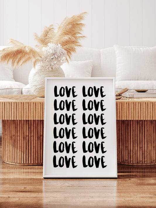 Love N4 Poster - Giclée Baskı