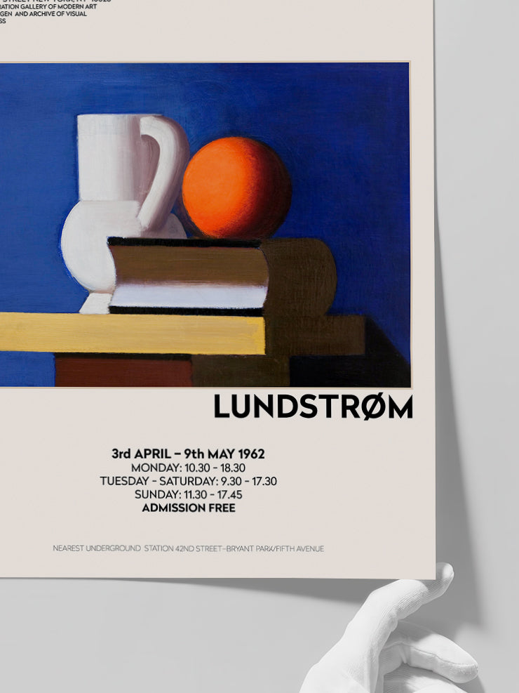 Vilhelm Lundstrom Orange And Book Afiş - Art Print  Poster