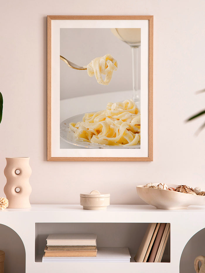 The Art Of Eating Pasta N2 - Art Print  Poster