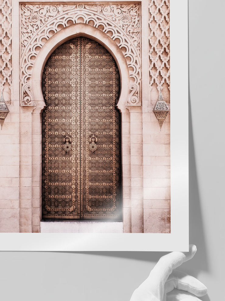 Oriental Door - Art Print  Poster
