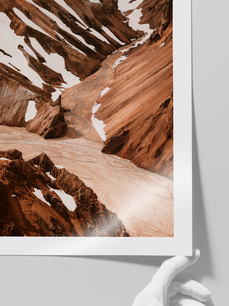 Dağlar Tepeler N3 - Art Print  Poster