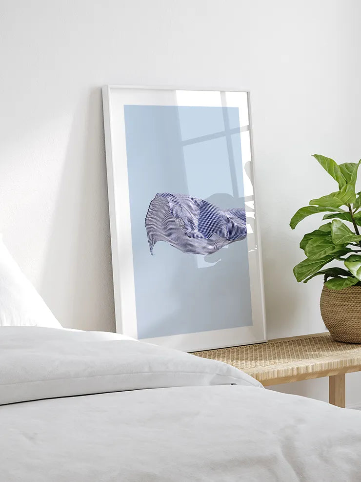 Minimal tekstil fotoğraf sanat tablosu