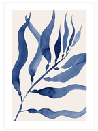 Blue Leaves - Art Print