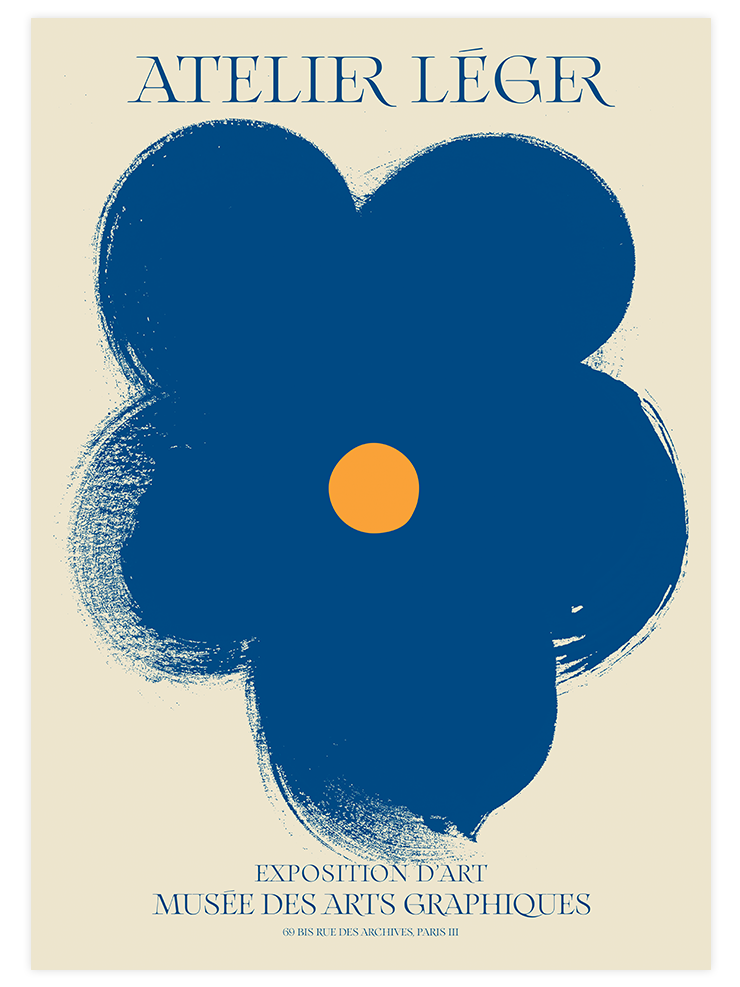 Blue & Beige - Poster Seti Trio  Poster