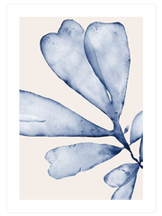 Blue Leaves N3 - Fine Art Poster