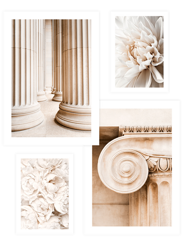 Beige Touch Poster Seti