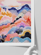 Colorful Mountains - Art Print