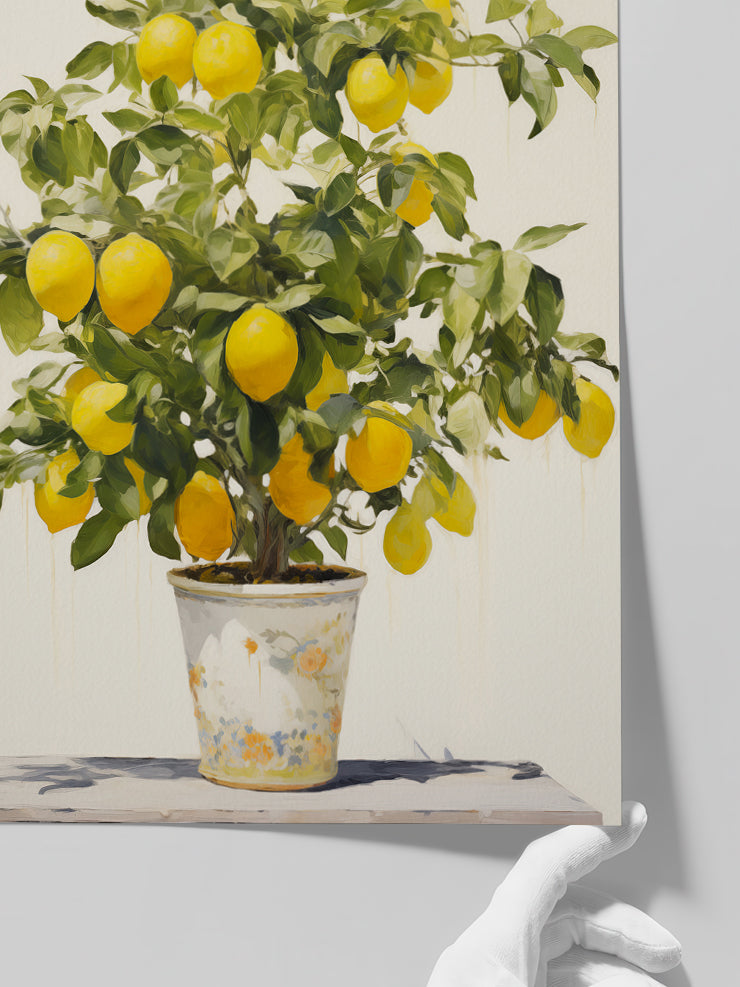 Saksıda Limon Ağacı - Art Print  Poster