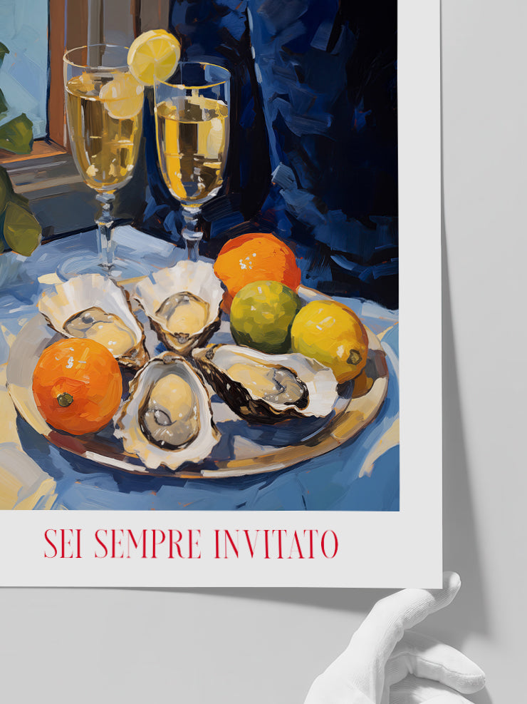 Le Ostriche N2 - Art Print  Poster