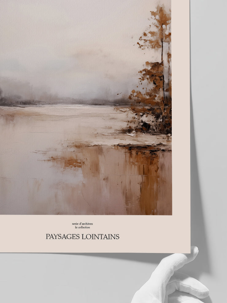 Paysages Lointains N3 - Art Print  Poster