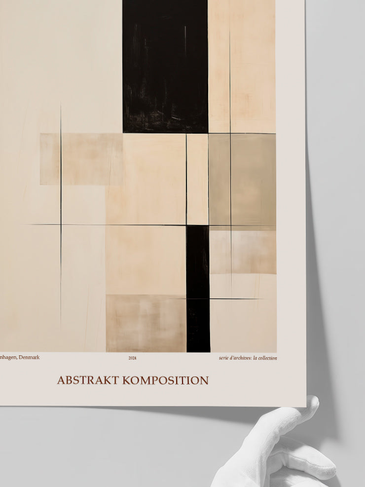 Abstrakt Komposition N2 - Art Print  Poster