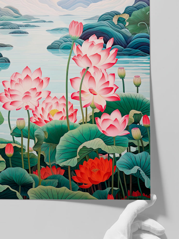 Lotus of Okinawa - Art Print  Poster