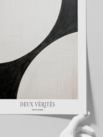 Deux Vérités - Art Print