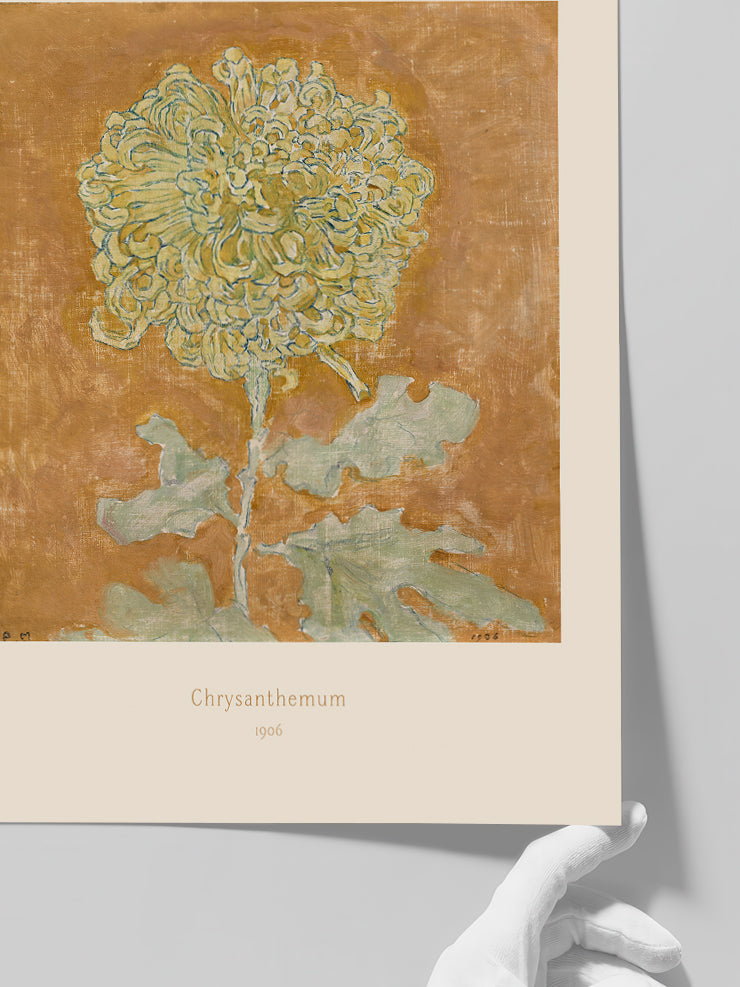 Piet Mondrian Chrysanthemum N2 - Art Print  Poster