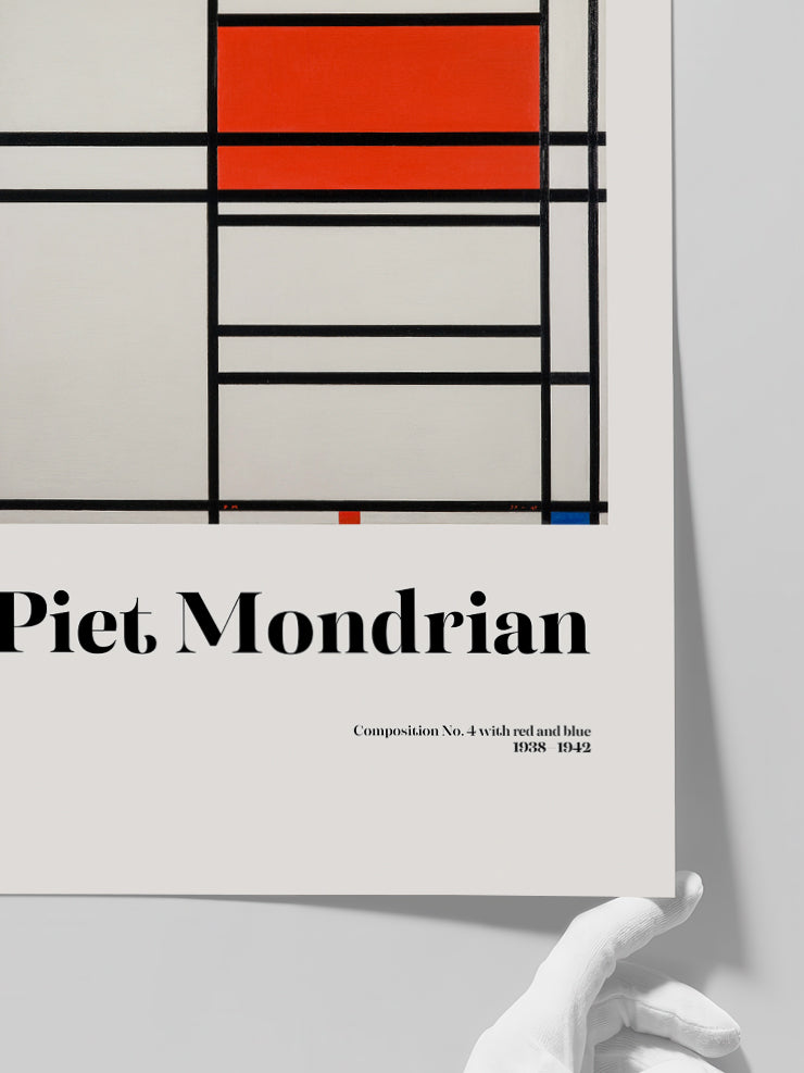 Mondrian Composition No.4 - Art Print  Poster