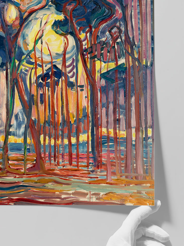 Mondrian Woods Near Oele | Sanat Posteri