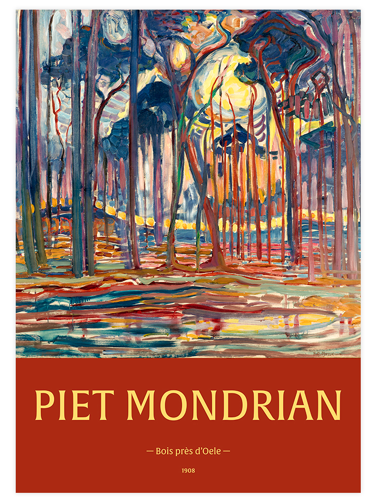 Piet Mondrian The Windmill - Poster Seti Duo