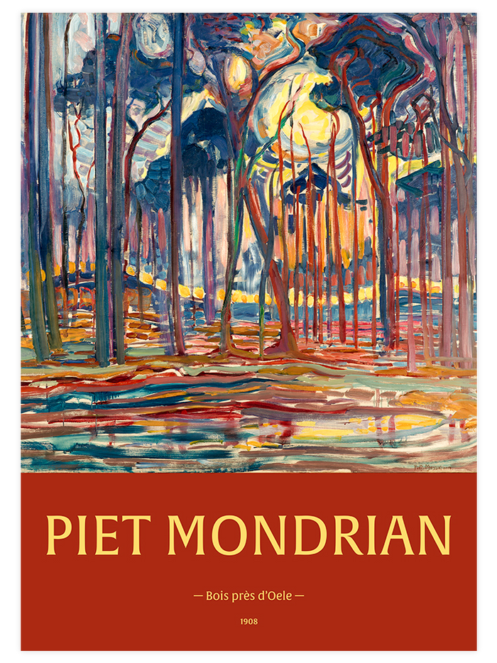 Piet Mondrian The Windmill - Poster Seti Duo