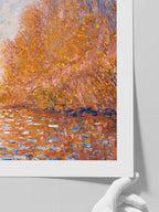 Monet Argenteuil Basin with a Single Sailboat - Art Print