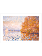 Monet Argenteuil Basin with a Single Sailboat - Art Print