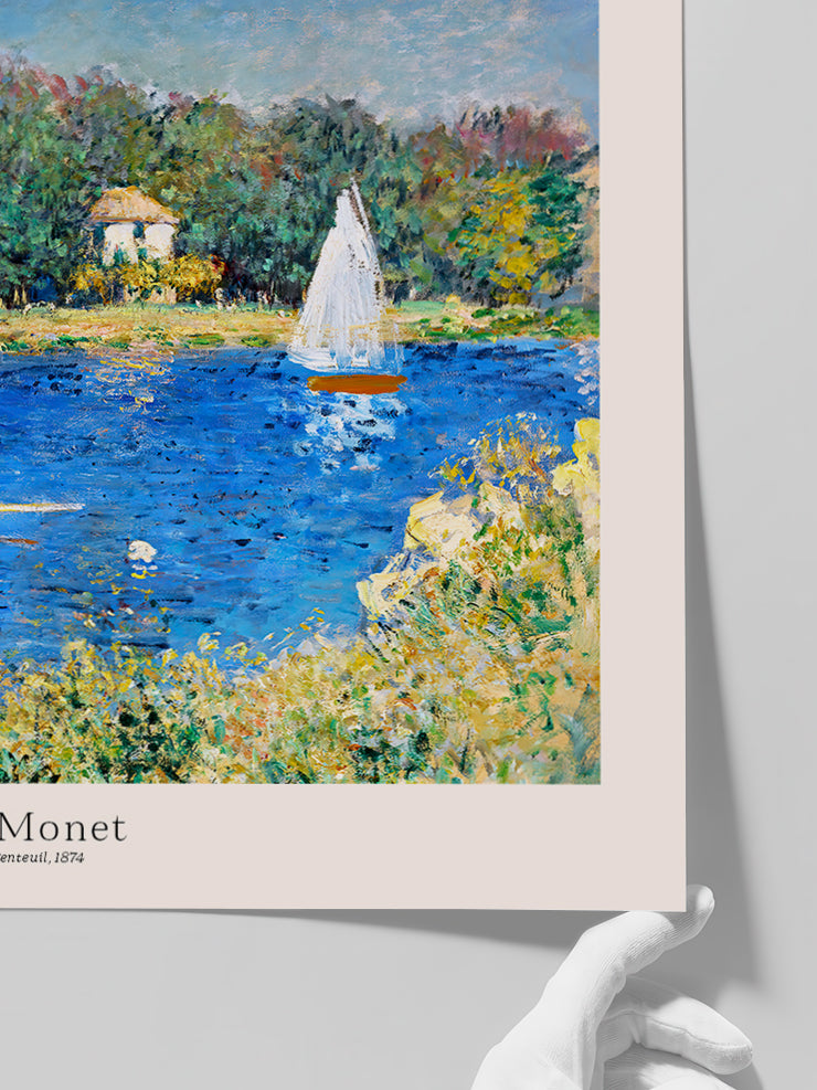 Monet Argenteuil’de Sen Nehri - Art Print  Poster