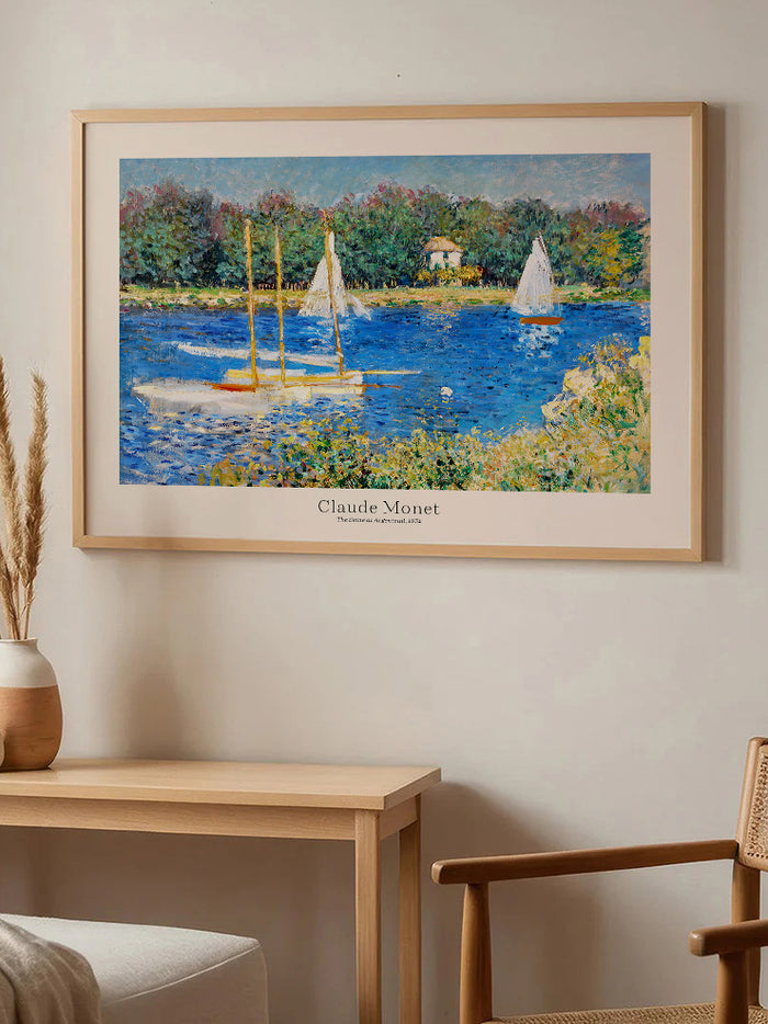Monet Argenteuil’de Sen Nehri - Art Print  Poster