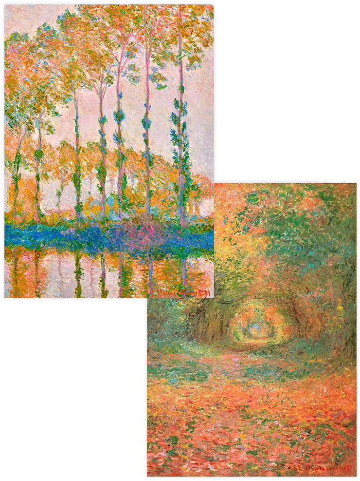 Monet Autumn - Poster Seti Duo Ünlü Ressamlar Poster
