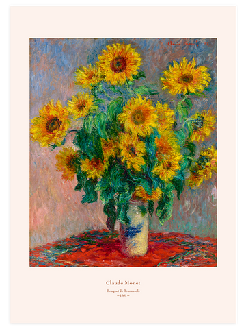 Monet Bouquet of Sunflowers - Art Print