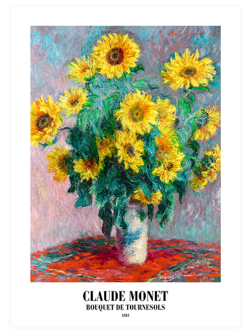Claude Monet Bouquet Of Sunflowers - Art Print