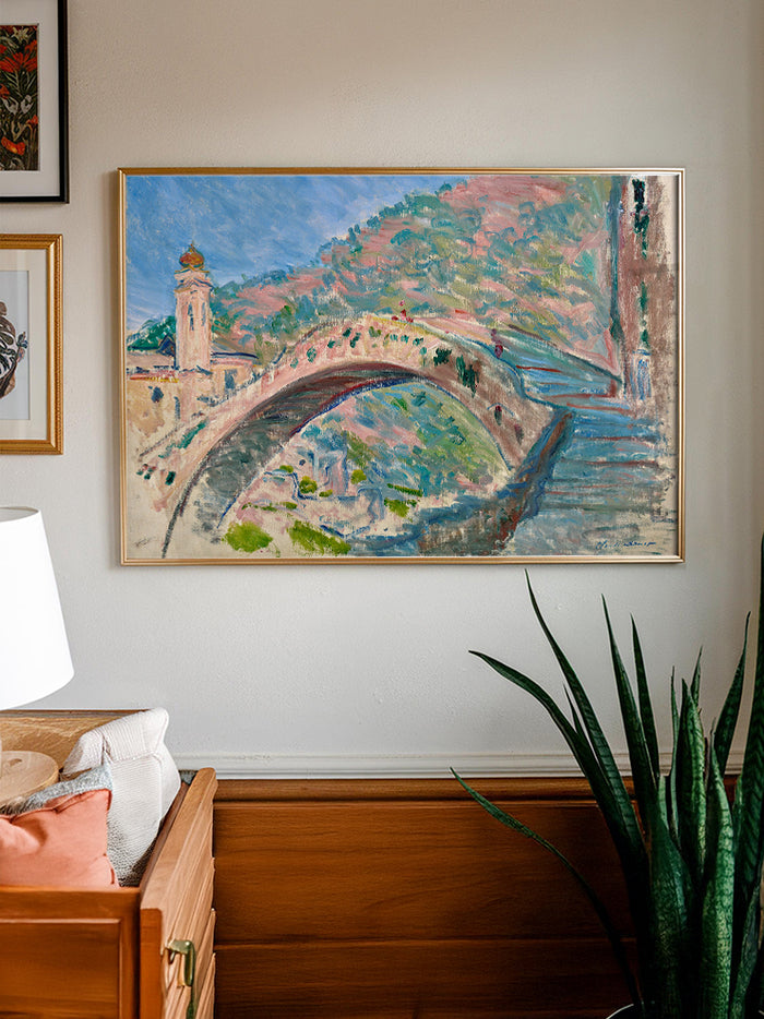 Monet Bridge at Dolceacqua - Art Print  Poster