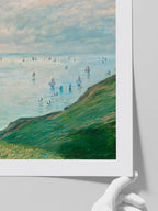 Monet Cliffs at Pourville - Art Print