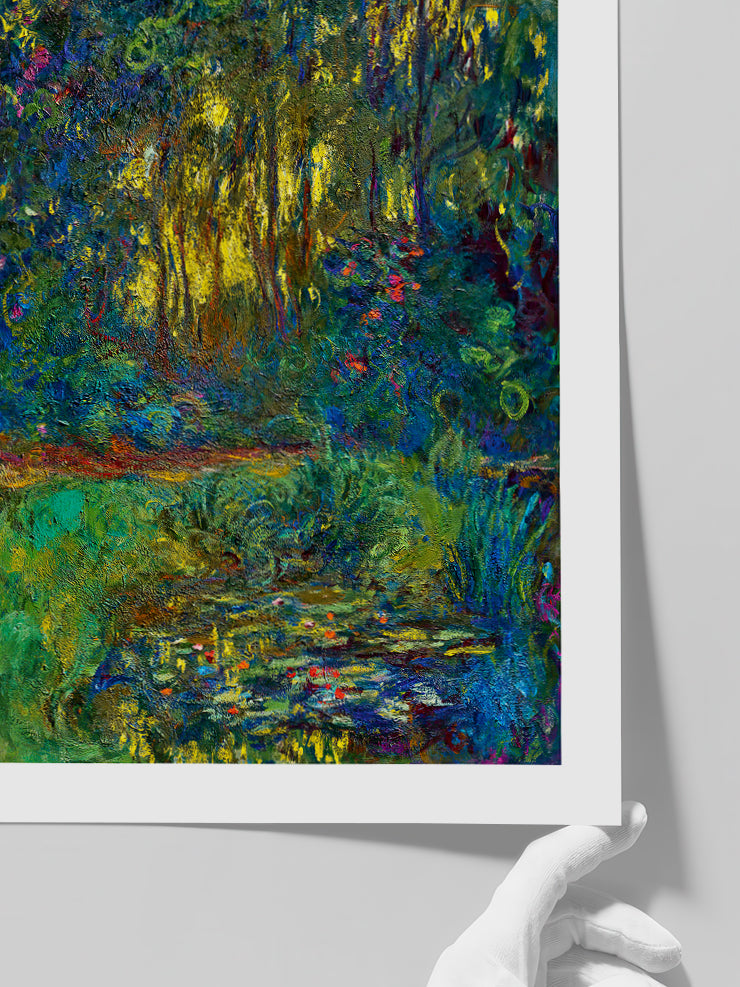 Monet Corner of the Basin of the Nymphéas - Art Print  Poster
