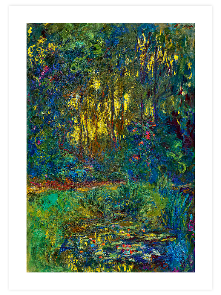 Monet Corner of the Basin of the Nymphéas - Art Print Ürün ana görseli