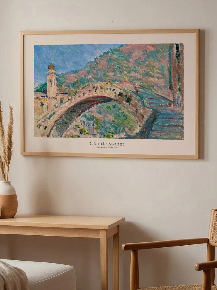Monet Dolceacqua, Köprü - Art Print  Poster