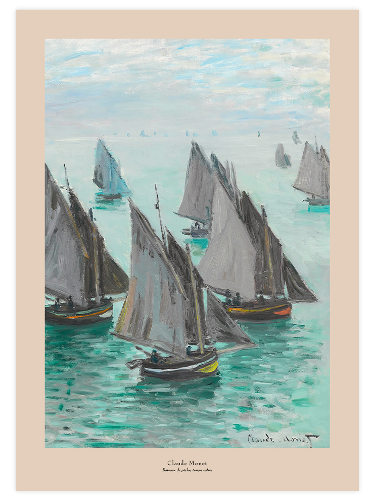 Monet Fishing Boats, Calm Weather - Art Print Ürün ana görseli